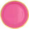 Party Papierové taniere fuchsiové Classic Gold 18 cm – 6 ks