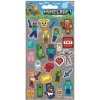 Teddies Samolepky Minecraft šedivé 25ks 10002792