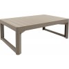 Záhradný stôl Keter Lyon 116x72 cm umelý ratan cappuccino
