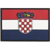 Gumová nášivka 101 Inc vlajka Chorvátsko - farebná