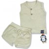 Baby Cool 2dielny letný set s tričkom- Minimal, béžový veľkosť: 80 (9-12m)