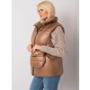 Dámska vesta -EM-KZ-611.40X ex moda Farba: Béžová - tmavo, Veľkosť: L/XL
