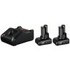 BOSCH Štartovacia sada 2x GBA 12V 6.0Ah + GAL 12V-40 1600A01B20
