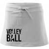 Volleyball nápis - Športová sukne - two in one - XL ( Biela )