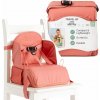 BabyToLove Travel Up Ultraľahká látková cestovná stolička s uchytením na opierku – ružová