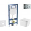 Geberit Duofix - Set predstenovej inštalácie, klozetu Arkas I a dosky softclose, tlačidlo Sigma01, lesklý chróm SANI11CA1170
