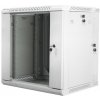 LANBERG RACK CABINET 19” DOUBLE-SECTION WALL-MOUNT 12U/600X600 (FLAT PACK) GREY WF02-6612-10S Lanberg
