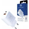 3mk - Wall Charger Hyper - USB-A, Type-C, 20W, Power Delivery & Quick Charge - White