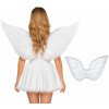 KOSTÝM ANJELA NA VIANOČNÁ HRA, PLES – SÚPRAVA: BIELE KRÍDLA, SVÄTOŽIARA, ANJELSKÁ PALIČKA