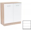 Príborník Miami 2 dvierka 80x92 cm biely dub sonoma