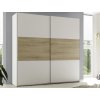 Šatníková skriňa Kiara 215 cm, biela/dub baysen