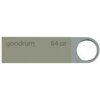 Goodram USB flash disk, USB 2.0, 64GB, UUN2, UUN2, Silver, UUN2-0640S0R11