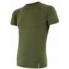 SENSOR MERINO ACTIVE pánské triko kr.rukáv safari green L; Zelená triko