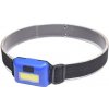 Čelovka LED COB 3W, modrá