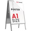 Allboards,Oboustranná reklamní tabule A1 OWZ ve stříbrném hliníkovém rámu,OWZ_P_02