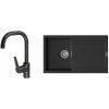 K-StrongSinks S3 Set drez Zala 860x500mm granit čierna + Batéria Garonne čierna