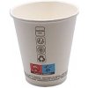 OBALOVO Papierový pohár biely 180 ml / 50 ks na teplé nápoje