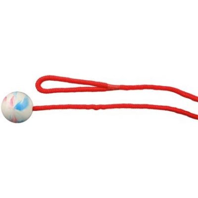 Trixie Vrhacia lopta z tvrdej gumy na šnúre 5 cm/1 m