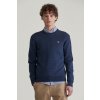 Gant 2-tone Textured C-neck modrá