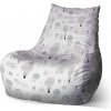 Sablio Sedací vak Bean Maľované teplovzdušné balóny - 60 x 70 x 70 cm
