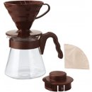 Hario V60-02 Coffee Server Set Brown