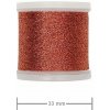 Rico Design Metalická vyšívacia priadza 200m vo farbe medi - 1 ks