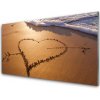 Nástenný panel Pláž srdce more umenie 100x50 cm