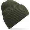 Beechfield Čepice B 384R s manžetou, pletená, dlouhá COT53384Re1499-olive green Olivová UNI