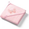 BabyOno Osuška s kapucňou Bamboo 100x100 cm ružová