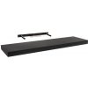 Moderná, samonosná polica, čierna v minimalistickom dizajne, dĺžka 79,5 x hĺbka 23,5 cm, 651221