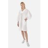 ŠATY LA MARTINA WOMAN LONG DRESS VISCOSE LINEN OPTIC WHITE