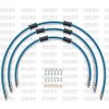 Venhill ŠTANDART -predok -sada Venhill POWERHOSEPLUS SUZ-7003F-TB (3 hadice v sade) priehľadné modré hadice, chrómové konckovky