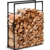 hillvert Stojan na drevo - 40 kg - 80 x 25 x 100 cm - oceľ - HI-FWR-006
