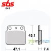 Sbs Brzdové platničky 649SI KAW SUZ LT-Z ATV