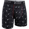 Pánske Boxerky 2UNDR Swing Shift Boxer Brief čierne/kockované s gitarami S