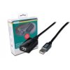 Digitus DA-73100-1 kábel, USB 2.0, USB A/A, aktívny s opakovačom, M/F, 10m
