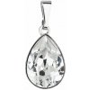 Evolution Group Slušivý prívesok s kryštálom Swarovski Kvapka 54016.1 kryštál