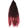 Africké Vlasy Brazilian Braids kučeravé tmavá bordová-bordová ombré TB/UG 70cm