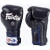 Štýlové boxerské rukavice Fairtex Angular Sparring - uzamknutý palec modré