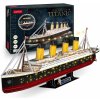 CubicFun 3D puzzle Titanic 88 cm, 266 dílků, LED (cf0521)