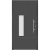 Splendoor Hliníkové vchodové dvere Moderno M490/P, antracitová metalíza, 110 P