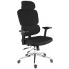 Kancelárska ergonomická stolička Neoseat ROBIN — čierna, nosnosť 150 kg