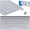 Bezdrôtová Bluetooth klávesnica Smart TV Silver
