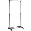 Halmar Mobilný kovový vešiak 170x88 cm čierna/chróm HA0003 + záruka 3 roky zadarmo