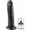 Čierne dildo - Super Kev (25 x 6 cm) - gb36423