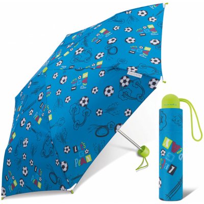 Ergobrella Football fan chlapčenský skladací dáždnik modrý