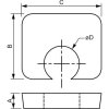 BEAM CLAMP distanční podložka BH1Z16 M16 v = 3 mm, ocel pozink (150 ks)