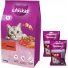 Whiskas Adult s hovädzím mäsom 14 kg + WHISKAS Relax & Relieve 2x45g pochúťka pre mačky, s kuracím mäsom Zdarma!