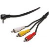 PREMIUMCORD Kabel audio/video 3,5mm Jack 4pin - 3x Cinch 1,5m (M/M) kjack4cin