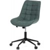 Kancelárska otočná stolička ELISE — látka, viac farieb Zelená